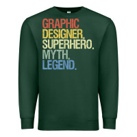Sports Green funny graphic designer t shirt Premium Sweatshirt - linhVisuals