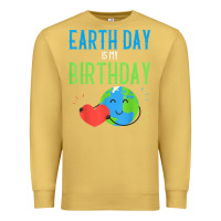 Antique Gold earth day is my birthday shirt pro environment party gift t shirt Premium Sweatshirt - linhVisuals