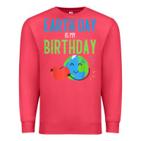 Cardinal earth day is my birthday shirt pro environment party gift t shirt Premium Sweatshirt - linhVisuals
