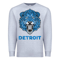 Heather Grey funny vintage lion face head detroit gifts tank top Premium Sweatshirt - linhVisuals