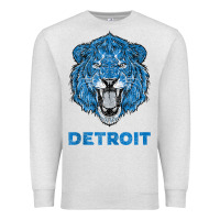 Oatmeal Heather funny vintage lion face head detroit gifts tank top Premium Sweatshirt - linhVisuals