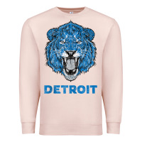 Pale Pink funny vintage lion face head detroit gifts tank top Premium Sweatshirt - linhVisuals