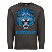 Smoke funny vintage lion face head detroit gifts tank top Premium Sweatshirt - linhVisuals