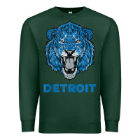 Sports Green funny vintage lion face head detroit gifts tank top Premium Sweatshirt - linhVisuals