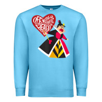 Ocean Blue alice in wonderland queen of hearts off with their heads tank top Premium Sweatshirt - linhVisuals