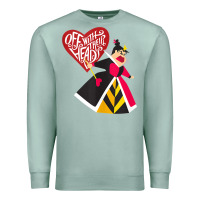 Seafoam alice in wonderland queen of hearts off with their heads tank top Premium Sweatshirt - linhVisuals