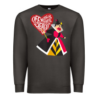 Smoke alice in wonderland queen of hearts off with their heads tank top Premium Sweatshirt - linhVisuals