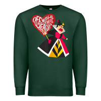 Sports Green alice in wonderland queen of hearts off with their heads tank top Premium Sweatshirt - linhVisuals