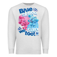 Oatmeal Heather blue's clues & you blue skidoo, we can too tank top Premium Sweatshirt - linhVisuals