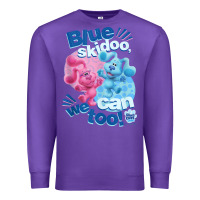 Purple blue's clues & you blue skidoo, we can too tank top Premium Sweatshirt - linhVisuals