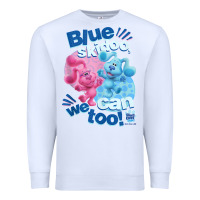 White blue's clues & you blue skidoo, we can too tank top Premium Sweatshirt - linhVisuals