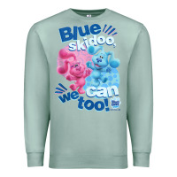 Seafoam blue's clues & you blue skidoo, we can too tank top Premium Sweatshirt - linhVisuals