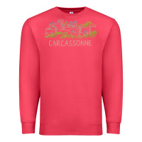 Cardinal carcassonne france unique hand drawn art gift men women t shirt Premium Sweatshirt - linhVisuals