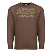 Chestnut carcassonne france unique hand drawn art gift men women t shirt Premium Sweatshirt - linhVisuals