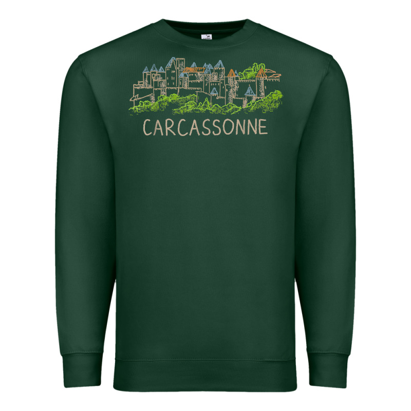 Carcassonne France Unique Hand Drawn Art Gift Men Women T Shirt Premium Sweatshirt by linhVisuals | Teevron