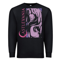 Black castlevania alucard dark portrait t shirt Premium Sweatshirt - linhVisuals