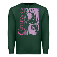 Sports Green castlevania alucard dark portrait t shirt Premium Sweatshirt - linhVisuals