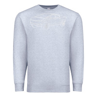 Heather Grey cybertrucks line art pocket futuristic ev truck cyber design t shirt Premium Sweatshirt - linhVisuals