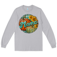 Moon Dust pumpkin mama with background Long Sleeve Tee - BundleAndBundleShop