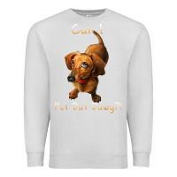Dove Grey can i pet dat dawg funny dog dachshund lover doxie gift t shirt Premium Sweatshirt - linhVisuals