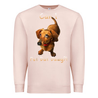 Pale Pink can i pet dat dawg funny dog dachshund lover doxie gift t shirt Premium Sweatshirt - linhVisuals