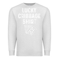 Oatmeal Heather funny cribbage shirt lucky card game player lover gift t shirt Premium Sweatshirt - linhVisuals