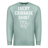 Seafoam funny cribbage shirt lucky card game player lover gift t shirt Premium Sweatshirt - linhVisuals