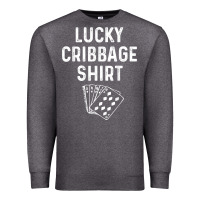 Charcoal Heather funny cribbage shirt lucky card game player lover gift t shirt Premium Sweatshirt - linhVisuals