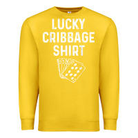 Lemon funny cribbage shirt lucky card game player lover gift t shirt Premium Sweatshirt - linhVisuals