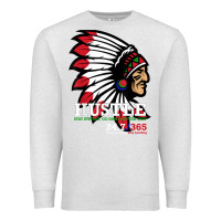 Oatmeal Heather hustle 247 gang clothing native american men gift t shirt t shirt Premium Sweatshirt - linhVisuals