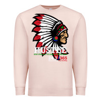 Pale Pink hustle 247 gang clothing native american men gift t shirt t shirt Premium Sweatshirt - linhVisuals