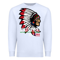 White hustle 247 gang clothing native american men gift t shirt t shirt Premium Sweatshirt - linhVisuals