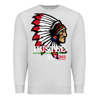 Dove Grey hustle 247 gang clothing native american men gift t shirt t shirt Premium Sweatshirt - linhVisuals