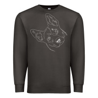 Smoke funny australian cattle dog t shirt Premium Sweatshirt - linhVisuals