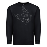 Black funny australian cattle dog t shirt Premium Sweatshirt - linhVisuals
