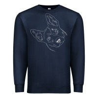 Navy funny australian cattle dog t shirt Premium Sweatshirt - linhVisuals