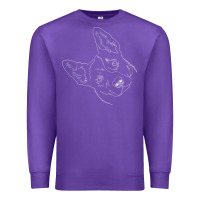 Purple funny australian cattle dog t shirt Premium Sweatshirt - linhVisuals