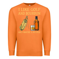 Carrot i like golf and bourbon and maybe 3 people t shirt Premium Sweatshirt - linhVisuals