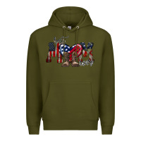 Army Green best mom ever Premium Hoodie - RacoonDesign