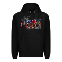 Black best mom ever Premium Hoodie - RacoonDesign
