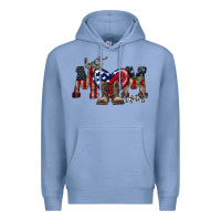 Colony Blue best mom ever Premium Hoodie - RacoonDesign