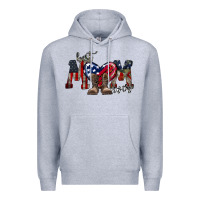 Heather Grey best mom ever Premium Hoodie - RacoonDesign