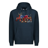 Navy best mom ever Premium Hoodie - RacoonDesign