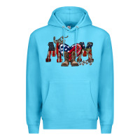 Ocean Blue best mom ever Premium Hoodie - RacoonDesign