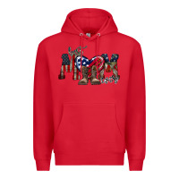 Red best mom ever Premium Hoodie - RacoonDesign