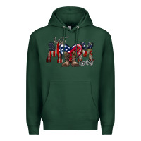 Sports Green best mom ever Premium Hoodie - RacoonDesign