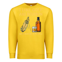 Lemon i like golf and bourbon and maybe 3 people t shirt Premium Sweatshirt - linhVisuals
