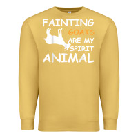 Antique Gold fainting goats are my spirit animal t shirt Premium Sweatshirt - linhVisuals