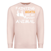 Pale Pink fainting goats are my spirit animal t shirt Premium Sweatshirt - linhVisuals