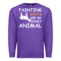 Purple fainting goats are my spirit animal t shirt Premium Sweatshirt - linhVisuals